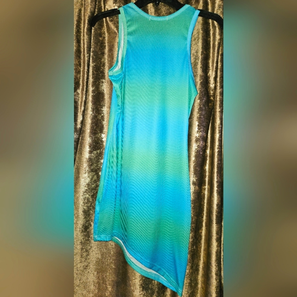 ChicMe - Mini Dress Ombre Ribbed Bodycon Tank Dress - Picture 4 of 6